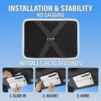 Car Visor Organizer – Sun Visor Storage Pouch Holder for Vehicle Truck SUV, PU Leather Auto Interior Accessories for Registration Document, Gas Card & Sunglasses, Universal Fit (White) | Keeps Registration, Cards & Sunglasses Neatly Within Reach