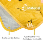 Waterproof Car Seat Cover for Front Seats, Protector for Cars SUVs Trucks, Sweat Towel Seat Covers Bucket for Gym, Workout, Beach, Hiking, Running and Swimming(Chamomile and Yellow, 2PCS)