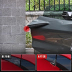 Car Door Edge Guards,Car Driver Side Entrance Corner Protector Pads Compatible with Corvette C8 Stingray Z06 Z51 2020 2021 2022 2023 2024,Middle Protrusion,V-Shaped Anti-Collision (Black)