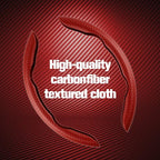 2pcs Carbon Fiber Anti-Skid Steering Wheel Cover, Waterproof & Segmented Butterfly Design, Universal 99% Vehicle Wheel Cover Protector, Car Interior Accessories (Red-2pcs)