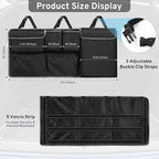 Car Trunk Organizer Backseat Hanging Storage Bag for Toyota Rav4 4Runner Sienna Highlander Corolla Cross Sequoia Venza Yaris SE XSE LE Hybrid XLE Limited Platinum SUV Accessories 2000-2025 2026