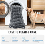 Backseat Dog Bed Non-Slip, Dog Bed for Car Back Seat Soft and Comfortable, Back Seat Pet Bed Mat for Travel, Pet Car Blanket for Backseat Extender and Seat Covers Grey (51”X 23.5”)
