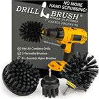 Cleaning Accessories Industrial Brushes - Baked on Food, Electric Smoker, Attachments for Stain and Rust Remover - BBQ Cleaning Kit Water Calcium Mineral | Electric Grill Brush for Drill