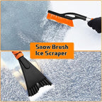 27" Snow Brush and Ice Scrapers for Car Windshield, Trucks, Car Accessories | 2 in 1 Detachable Snow Remover with Ergonomic Foam Handle