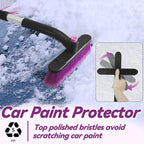 32" Snow Brush and Ice Scraper for Car Windshield, 2-in-1 Car Snow Brush and Ice Scraper, Extendable Snow Scraper with Brush, Snow Removal for Cars SUVs