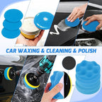 52PCS Car Detailing Kit Auto Cleaning Tools Wash Set with Storage Carry Bag Home Use for Interior Exterior Deep Clean Polish Car Care Windshield Dashboard Seat Air Vents Wheels Tires, Blue