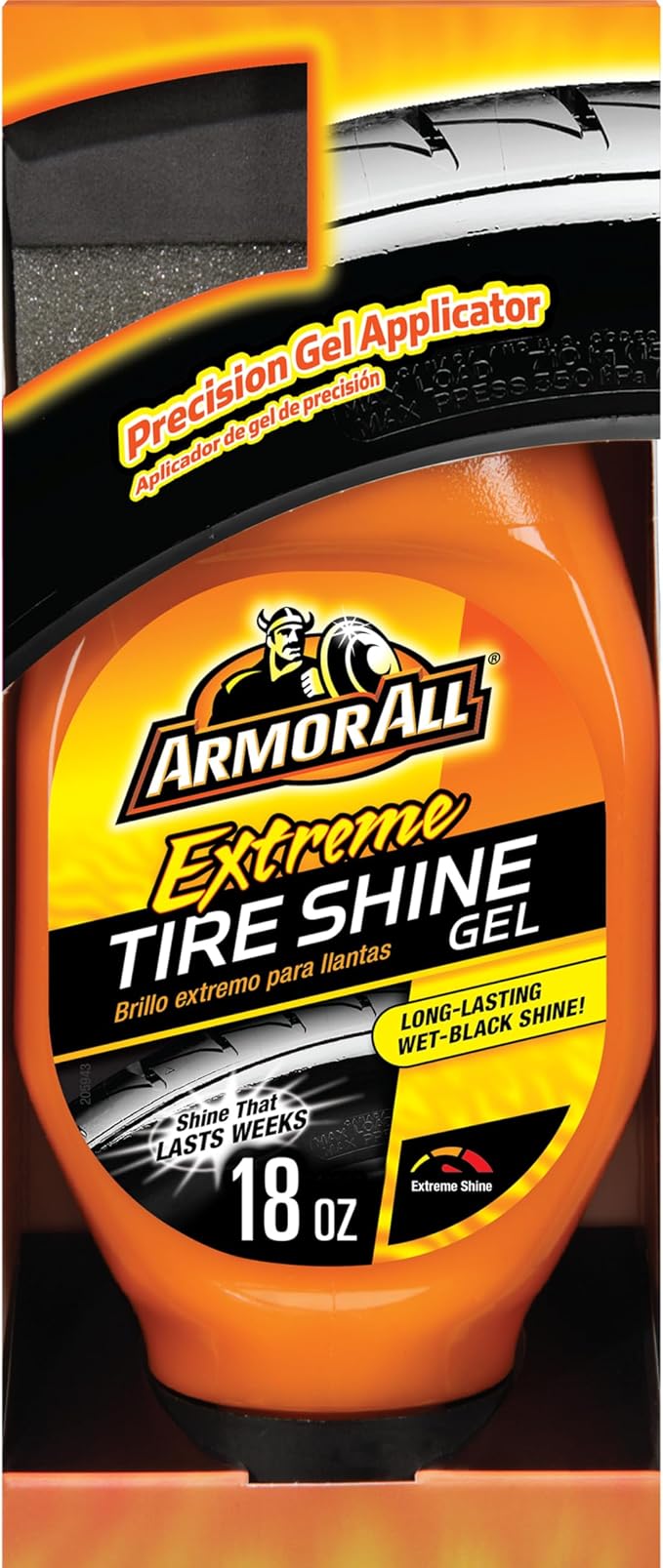 Extreme Tire Shine Gel, Restoring Color and Tire Protection, 18 Fl Oz (Pack of 2)