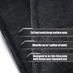 24"x36" Twisted Loop Car Drying Towel, 1400GSM, Streak Free, Lint Free, Reusable, Double Sided Super Absorbent, Car Accessories, Microfiber Cleaning Cloth for Car, Truck, SUV