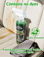 Kingvo Car Interior Cleaner Spray, Multipurpose Leather Seat Cleaner Upholstery Car Cleaning Kit with Citrus Flavor Auto Dashboard Vinyl Detailing Supplies Kit,10 OZ