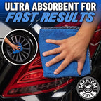 Professional Grade Premium Microfiber Towels for Cars, Blue, 16" x 16", Ultra-Soft and Scratch-Free Car Detailing Cloths for Trucks, Motorcycles, and More - 24 Pack