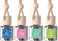 CE Craft Hanging Car Air Freshener – Fragrance Oil Diffuser with Essential Oils – Long-Lasting Aromatherapy Scents for Automobiles – 4 Pack, Summer