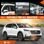 Rain Guards Compatible with Honda HRV 2023 2024 2025 2026, Tape-on Durable Side Window Sun Wind Deflectors, 2023-2026 HRV Rain Guard Black 4 PCS