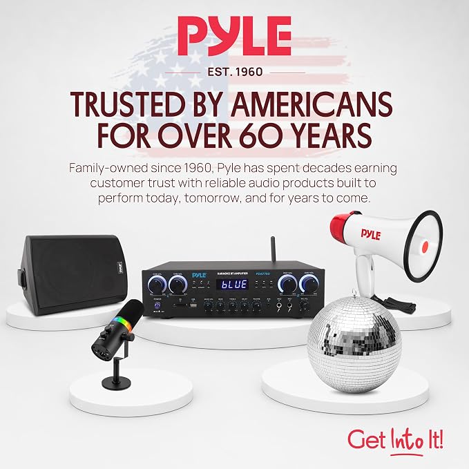 Pyle 4-Gauge Car Amplifier Wiring Kit for Car Audio | Complete amp wiring kit with power, ground, remote, speaker wire, RCA cables, and 100A fuse for car audio installation.