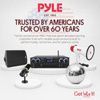 Pyle 4-Gauge Car Amplifier Wiring Kit for Car Audio | Complete amp wiring kit with power, ground, remote, speaker wire, RCA cables, and 100A fuse for car audio installation.
