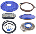 True 8 Gauge 100% Copper Amplifier Wiring Kit | 8 AWG (American Wire Guage) OFC | for Automotive Boat Car Audio Subwoofer Amp Install (incl Ground & Power Cable, RCA, Speaker, Remote Wires)