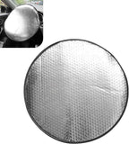 Car Steering Wheel Sun Shade, Steering Wheel Cover, Sun Heat Shield Anti-Heat Aluminum Foil Steering Wheel Shade, Heat Shield, Universal Car UV Protector (18.11 x 18.11Inch)