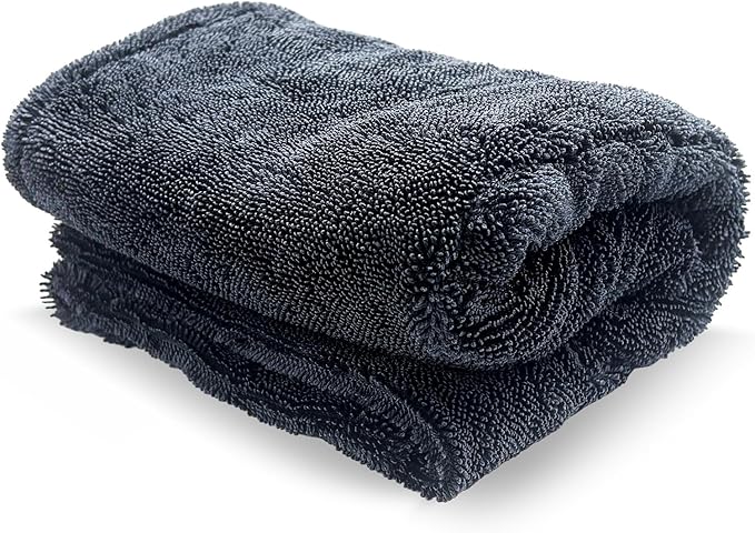 Microfiber Towels for Cars, 19.7"x23.6" 1200 GSM Ultra Thick Soft Car Detailing Drying Towel, Super Absorbent Double Twisted Loop Cloth Cleaning Towel for Car Truck SUV