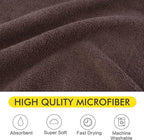 Dog Towel Super Absorbent Pet Bath Towel Microfiber Dog Drying Towel for Small, Medium, Large Dogs and Cats 30inch x 50inch Brown