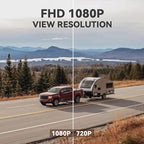 Wireless Backup Camera Magnetic: 5” Portable, 1-Min Install-Free Trailer Backup Camera with FHD1080P, Infrared Night Vision, 150° Wide-Angle View for Trailer/RV/Truck/Car/Tractor ACT501