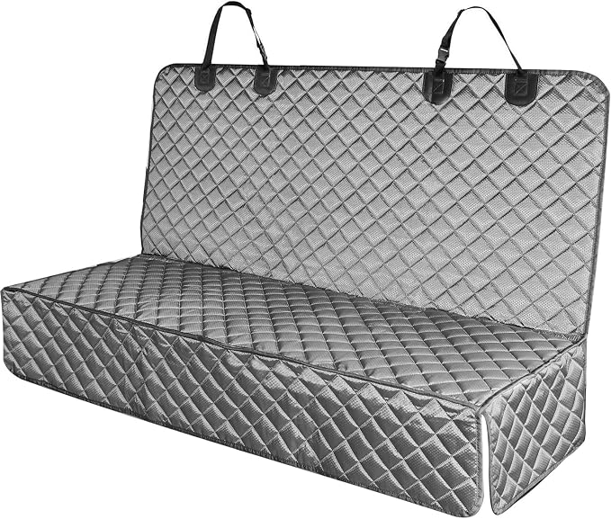 Waterproof Scratchproof Pet Bench Seat Covers for Cars, SUVs, Nonslip Durable Back Seat Cover for Dogs, 600D Oxford Fabric, Machine Washable