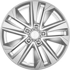 16 Inch Hubcaps Set of 4 – OEM Replacement Snap-On Wheel Rim Covers - Universal Fit Car Wheel Cover for Cars, Trucks, SUV, Vans Durable ABS Silver 10-Spoke Hub-Cap Car Accessories Exterior