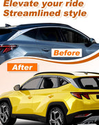 6-PCS Low Profile Window Rain Guards Fit for Hyundai Tucson 2022-2026 Rain Guard Window Deflectors Extra-Thick Side Window Visors Vent Shades Tape-on Vent Visors Car Accessories