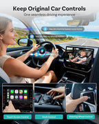 OTTOCAST Baby Car Camera Displaying on Car Screen,1080P Clear No-Glow Night Vision,Split-Screen Navigation,150°Wide Angle,Car Baby Monitor with Built-in Wireless CarPlay Cabin Care Car Adapter 2026