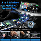 2026 Mini Wireless CarPlay Adapter for iPhone & Android Auto Dongle 2-in-1
