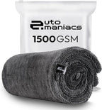 Drying Towel for Car Detailing, 1500 GSM Ultra Super Absorbent, 24"x36" XL Soft Microfiber Towels for Cars, Twisted-Loop & Streak Free Microfiber Towels for Cars, Trucks, SUVs