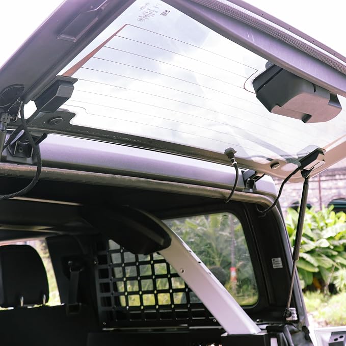 Rear Window Defroster Cover Compatible with Ford Bronco 2/4 Door/Bronco Raptor/Bronco Sport 2021-2025, Rear Windshield Defogger Guard for New Bronco Accessories Heater Wire Protection, Black