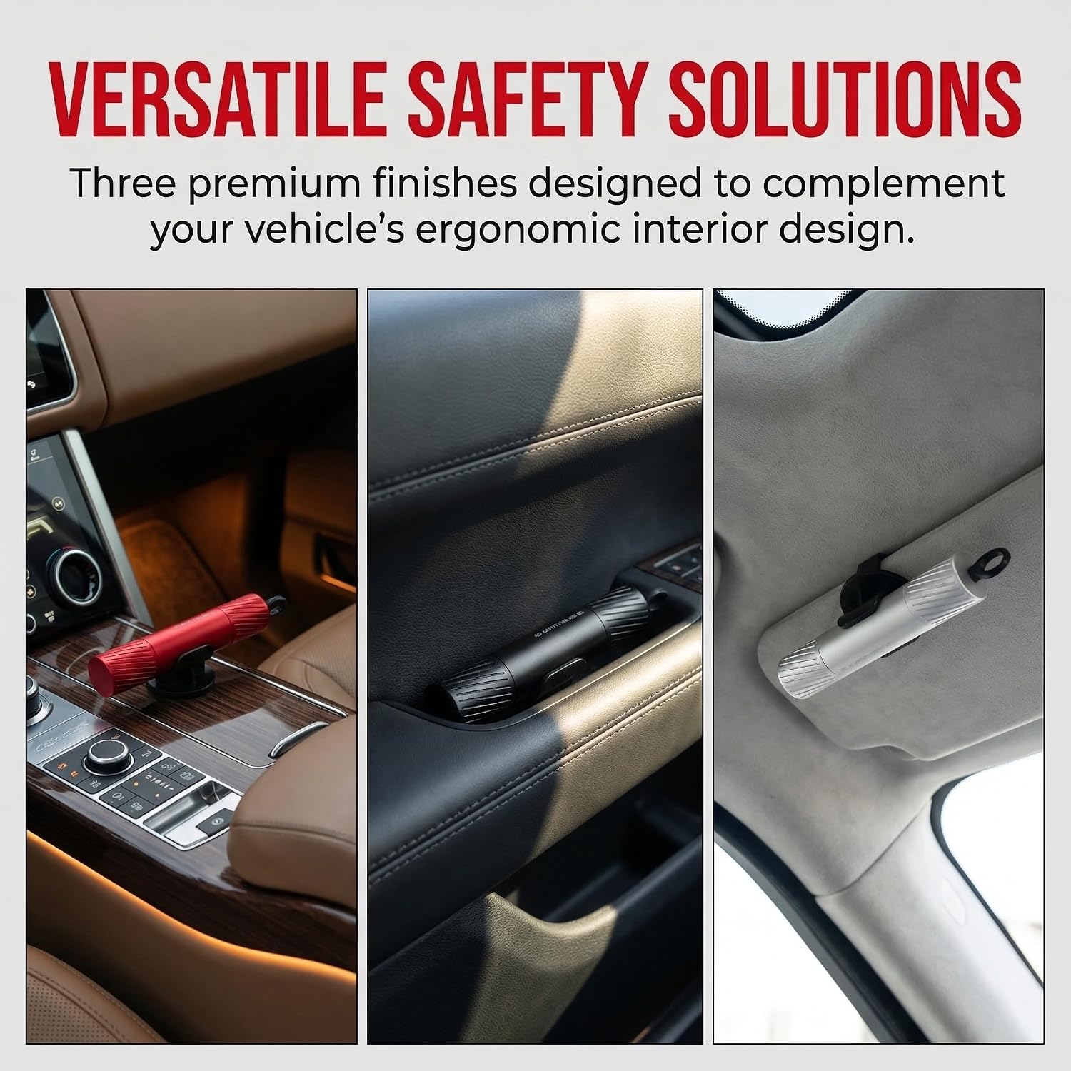 2-in-1 Car Escape Tool (3-Pack) — Window Breaker & Seatbelt Cutter