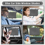 Car Window Shade for Side Windows, 2 Pack Sun Shade Retractable for Car Blocks Heat and UV Rays Glare Protection Roller Sunshade Visor for Baby, Kids, Pets, Passengers