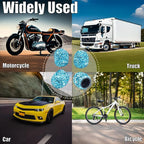 4PCS Bling Crystal Diamond Tire Stem Valve Caps, Dustproof Car Wheel Tire Valve Caps Universal Tire Valve Stem Covers for Cars, SUV, Trucks, Bikes, Motorcycles, Bicycles (Light Blue)
