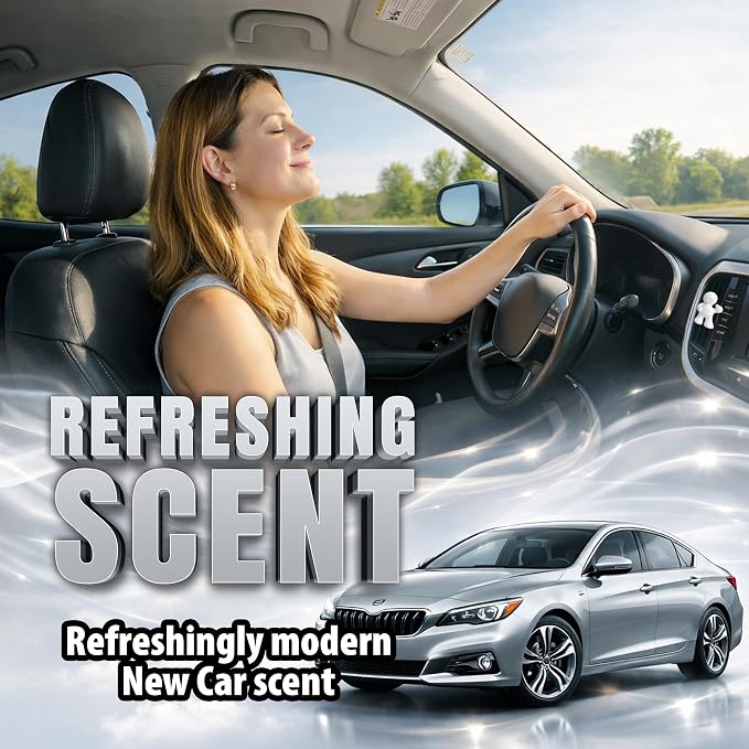 Little Joe 96401-6PK New Car Scent Car Air Freshener Vent Clip, Fights Odors for up to 45 Days, Long-Lasting Freshness, Cute Car Odor Eliminator, Pack of 6