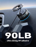 Magsafe Car Mount, Car Mount for iPhone with Strong Magnet, 360° Metal Strut Vacuum Suction Cup Phone Mount for iPhone 17 Air Pro Max/16 15 14 13 12 Series& Android Magsafe Case, Dark Blue