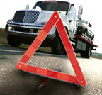 3 Pack Warning Triangle Reflective Warning Road Safety Triangle Kit with Reinforced Cross Base and Carrying Case