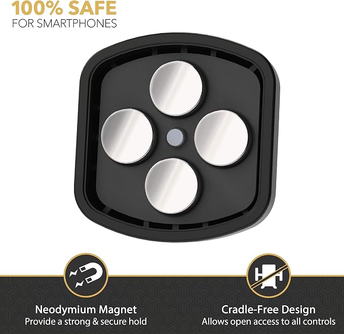 MM2WDSR-2PKXC0 MagicMount Pro Magnetic Car Phone Holder for iPhone and Android - 2 Pack Magnet Mount - Secure Magnetic Cell Phone Mount for Car Window or Dash - Universal 360° Adjustable Head
