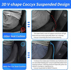 Car Seat Cushion for Car and Truck Driver Seat Office Chair Wheelchairs Coccyx Support Sciatica, Lower Back Pain Relief Memory Foam Car Seat Pad