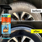 Tire Kicker Tire Shine Spray, Dry-to-Touch Tire Dressing with UV Blockers, High Gloss Tire Shine Kit with Applicator Sponge & Gloves, for Cars, Trucks, SUVs, Motorcycles & RVs