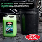 Ultra Shampoo Car Wash Soap, 169 fl oz (1.3 Gallon) | Paint Safe, Removes Dirt & Boosts Shine, For Bucket Wash with Sponge, Suitable for all Vehicles