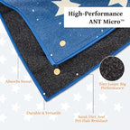 Car Seat Cover Towel for Front Seats Non-Slip with Headrest Pocket & Strap | Universal Fit for Cars Truck SUV|Car Seat Hoodie & Phocho Perfect After Gym Workout, Beach,Yoga and Running|Anti-dog Scratch