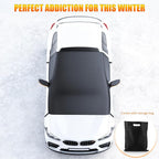 Car Windshield Snow Ice Cover with Side Mirror Covers, Oxford Fabric Windshield Snow Ice Cover with Magnetic Edges Used for Snow Protection, Rain and Sun, Fits for Most Cars, SUV(102"x45")
