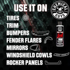 Tire And Trim Gel For Plastic And Rubber, Restores Faded Tires, Trim, And Bumpers, Enhances Shine And Protection, Safe For Cars, Trucks, SUVs, Motorcycles, RVs & More, 16 Fl Oz