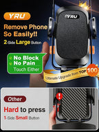 [Military-Grade Anti-Shake & 360° Rotatable Suction] 2026 Upgraded Car Phone Holder Mount【90+LBS Safest Strongest & Patent Cert】Dashboard Windshield Vent for iPhone 17 16 Pro Max Samsung, Jet Black