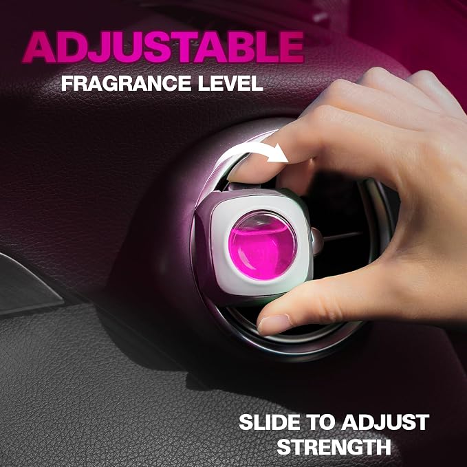 Flora Bliss Scent Car Air Freshener Vent Clip 6 Ct Long Lasting | Up to 180 days, Natural Essential Oil, Car Fragrance Accessories for Women and Men, Odor Eliminator, 4 mL Each