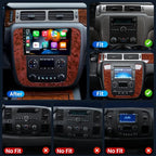 8Core Android 15 Car Radio for 2007-2013 Chevrolet Chevy Silverado Tahoe Suburban GMC Yukon: 9'' 1280*800P IPS Touch Screen Build-in GPS Wireless Carplay & Android Auto 5Ghz WiFi BT Backup Camera FM