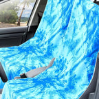 Car Seat Towel Covers with Storage Bag, 63 x 32 Inch Universal Non Slip Waterproof Sweat Protector for Car Truck, Gym Swimming Running, Machine Washable(1 Pack,Blue Tie Dye)