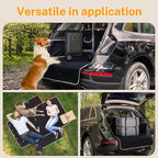 Dog Cargo Liner for SUVs & Back Seats, Waterproof 600D Oxford Dog Car Seat Cover, Standard 72.8"×40.6", Full-Wrap Pet Cargo Cover with Side Walls, Bumper Guard, Non-Slip Backing & Storage Pockets