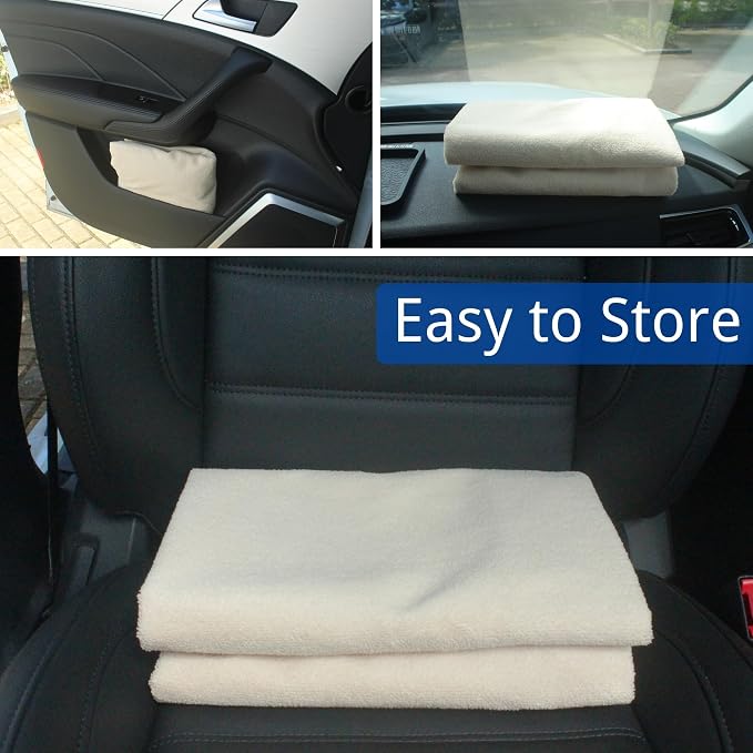 Waterproof Car Seat Cover for Front Seats, Protector for Cars SUVs Trucks, Sweat Towel Seat Covers Bucket for Gym,Workout,Beach,Hiking,Running Swimming(Beige, 1PC)