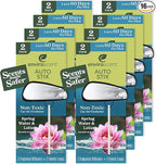 Non-Toxic* Car Air Freshener Auto Stix® - Scents Made Safer - Enjoy Fragrance Lasts Up to 480 Days - Includes Auto Stix® Diffusers & Elastic Loops - Spring Water & Lotus (Pack of 8)